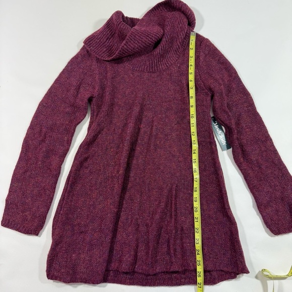 New ModCloth Playing It Cowl Tunic Sweater Burgundy - Picture 7 of 7
